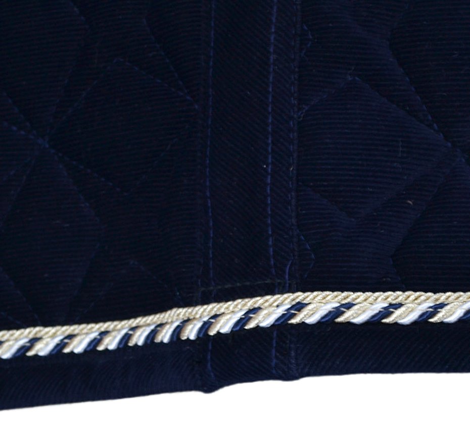 Navy Corduroy Dressage Saddle Pad