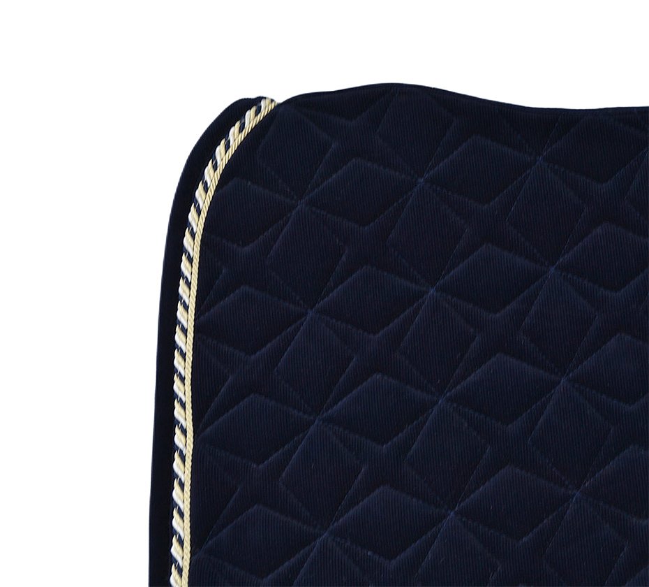 Navy Corduroy Dressage Saddle Pad