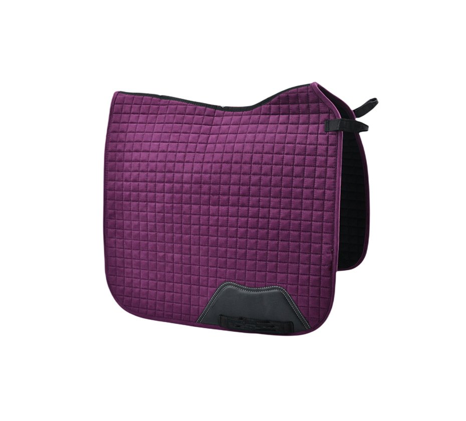 Suede Square Quilt Dressage Saddle Pad
