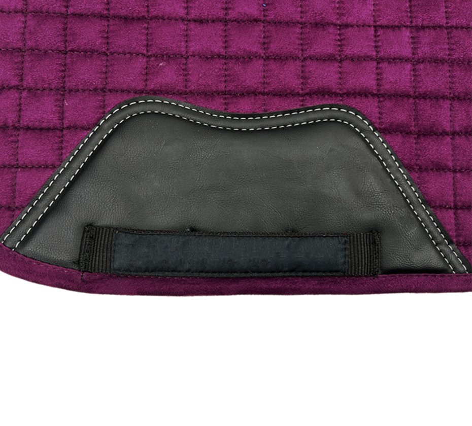 Suede Square Quilt Dressage Saddle Pad