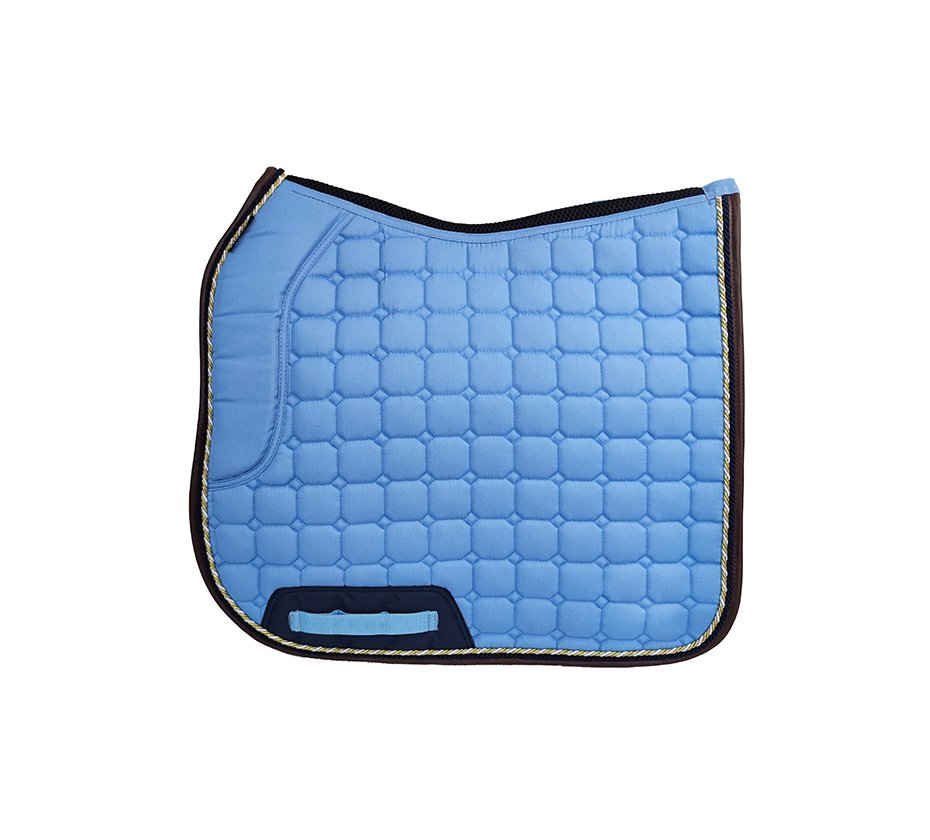 Dressage Saddle Pad Light Blue Octagon