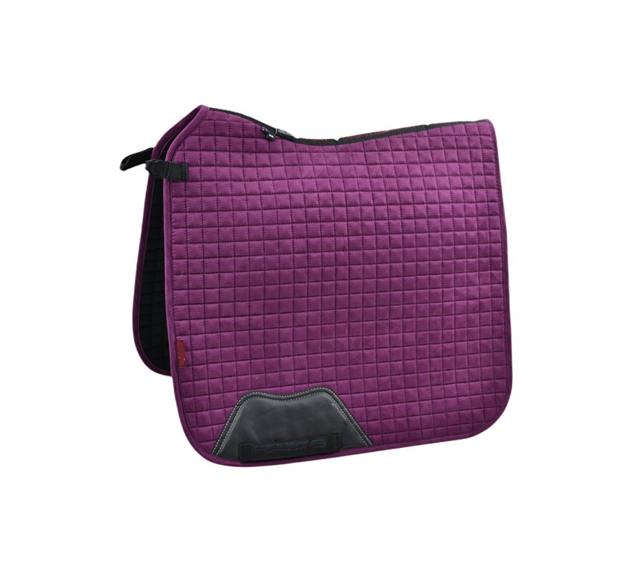 Suede Square Quilt Dressage Saddle Pad