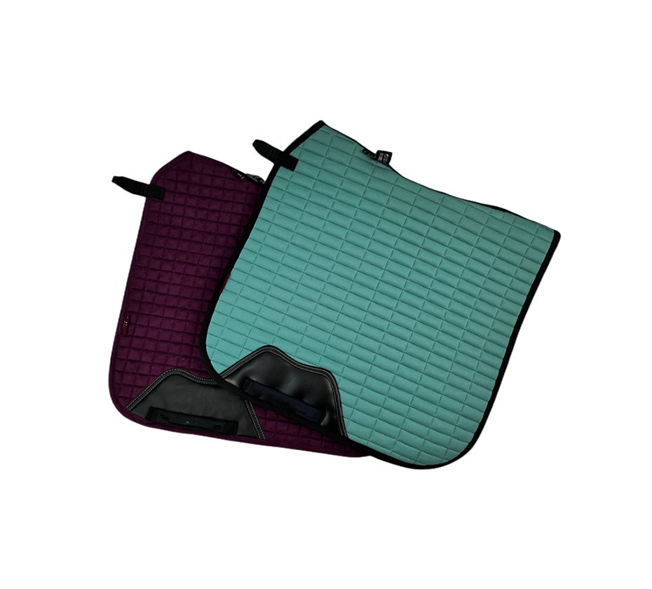 Suede Square Quilt Dressage Saddle Pad