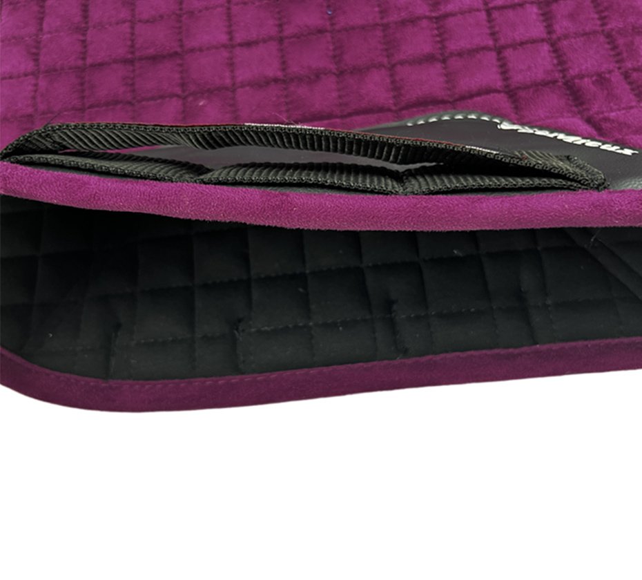 Suede Square Quilt Dressage Saddle Pad