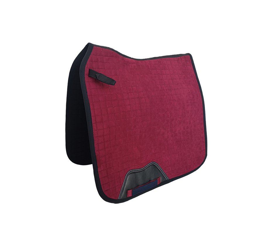 Saddle Pad Basic Suede Dressage Leather1