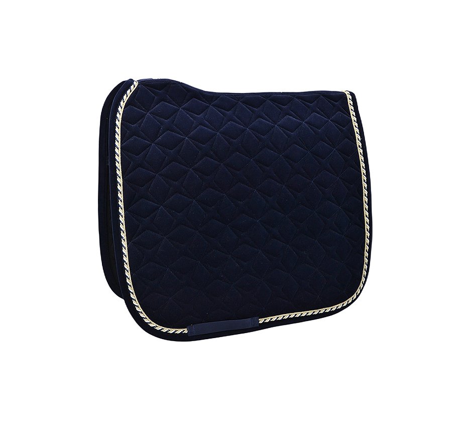 Navy Corduroy Dressage Saddle Pad