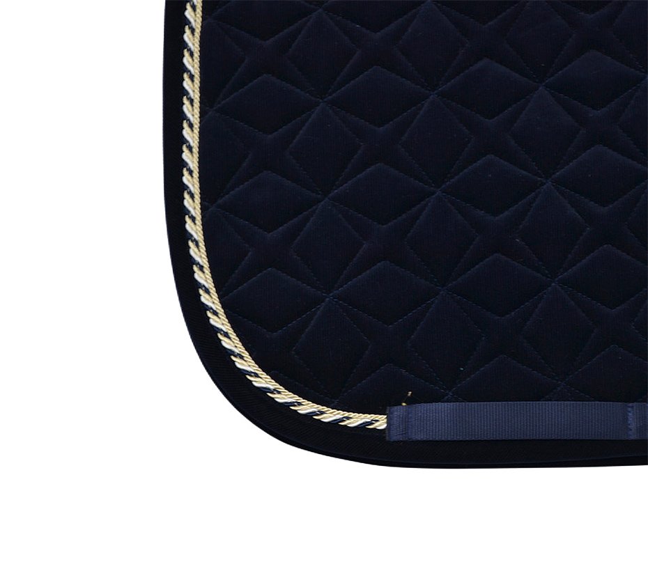 Navy Corduroy Dressage Saddle Pad