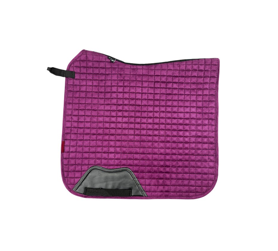 Suede Square Quilt Dressage Saddle Pad