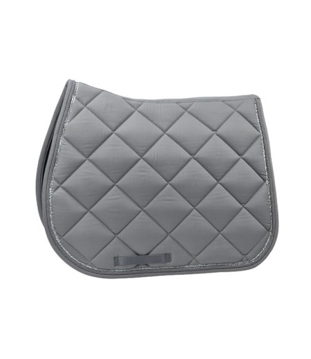 Saddle Pad Jumping Diamond Quilt Grey