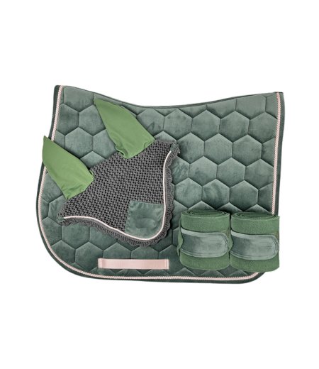 Saddle Pad Jumping Matching Set Green