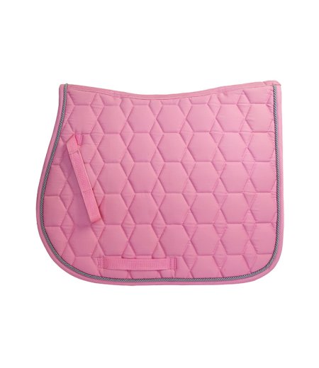 Saddle Pad Jumping Pink Hexagon Quilt