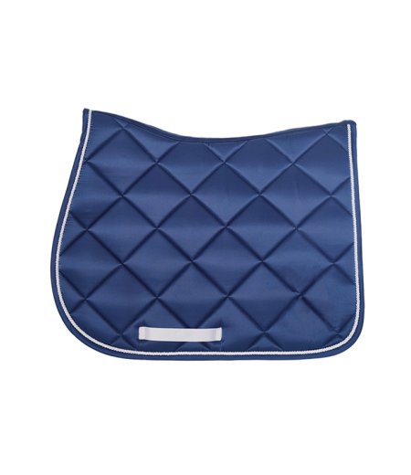 Diamond Saddle Pad Jumping Satin Navy