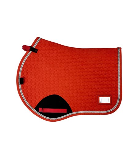 Saddle Pad Jumping Hexagon Quilt Orange