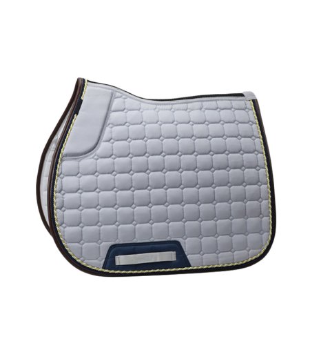 Jumping Saddle Pad Leather Octagon Quilt