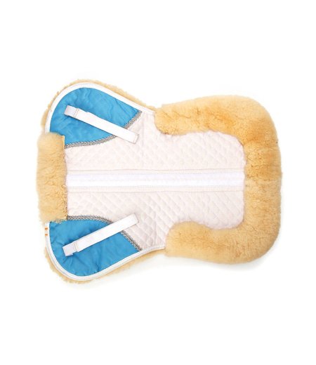 Half Pad White/Blue Diamond Quilt