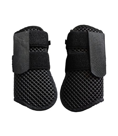 Horse Open Front Boots Breathable Black