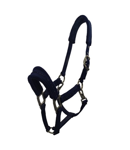 Horse Halter Nylon Full Navy