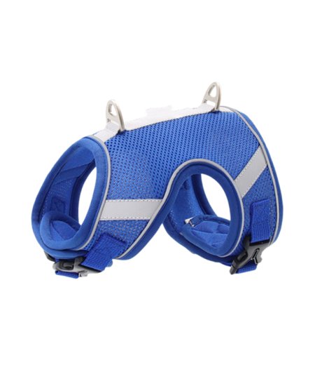 Dog Harness Reflective Mesh Blue
