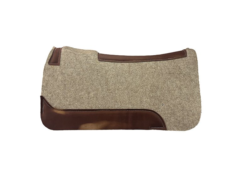 Western Saddle Pad Wool Felt Khaki