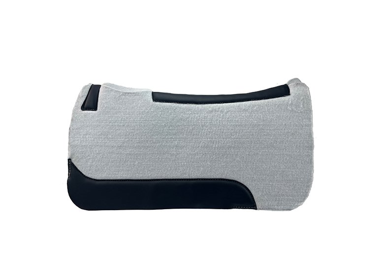 Western Saddle Pad Wool Felt  Grey