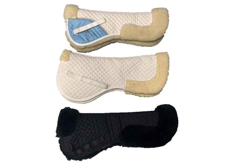 Sheepskin Half Saddle Pad Set