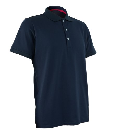 Straight Cut Short-Sleeved Men Polo Shirt