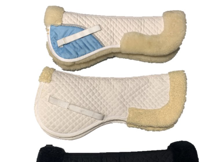 Sheepskin Half Saddle Pad Set